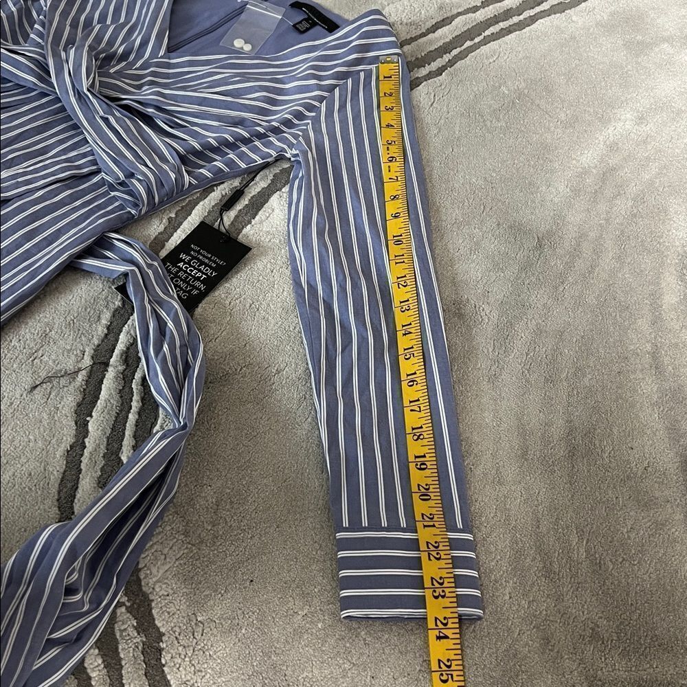 WHBM Poplin Twist-Front Midi Shirt Dress - Picture 12 of 15